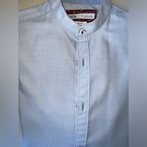Zara Men’s Long Sleeve Blue Button Down (short collar)